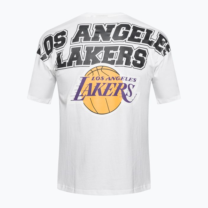 Tricou pentru bărbați New Era NBA Large Graphic BP OS Tee Los Angeles Lakers white 7